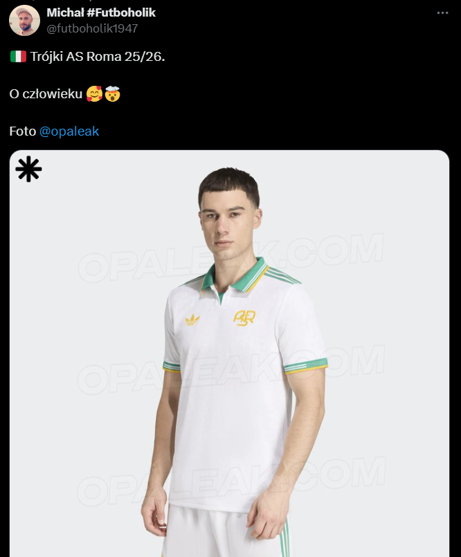 Tak wyglądają TRZECIE KOSZULKI Romy na ten sezon! Jedno wielkie WOW!